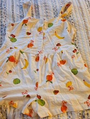Old Navy White Floral-Accented Romper